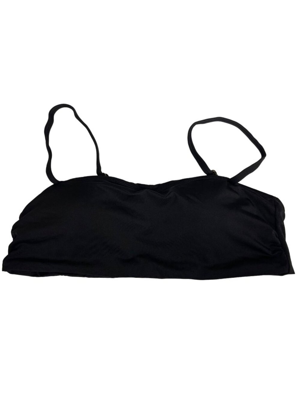 Andie The Newport Bikini Top Black Sz MED